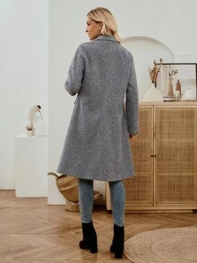 EMERY ROSE Women's Casual Versatile Jacket, Autumn/Winter Grey Coat Women Fall Coat Fall Clothes For Women Coats For Women Winter Clothes For Women Winter Coat Winter Jacket Women Back To School Clothes