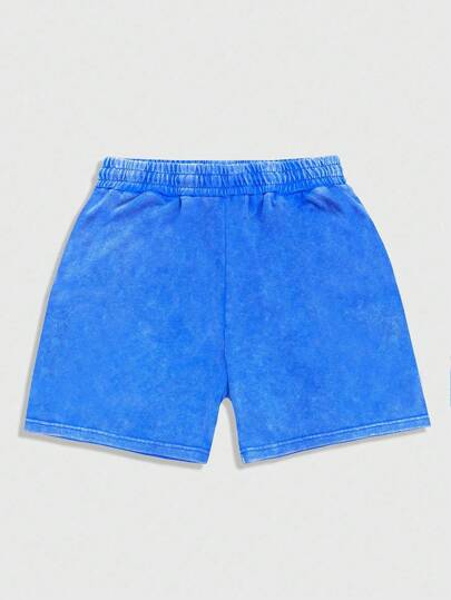 Street Life Pantalones cortos casuales de verano con cintura elástica y cordón, sueltos y versátiles para hombres