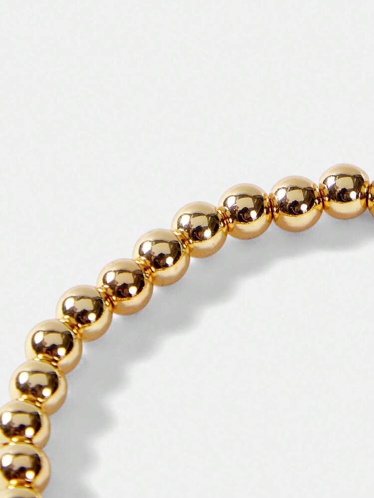 S.W.Smiley x MOTF 18K GOLD PLATED BEADED SMILING FACE BRACELET
