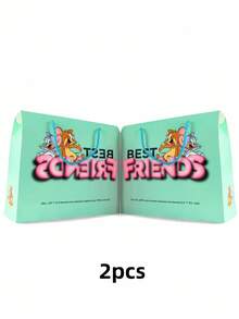 TOM & JERRY X SHEIN 字母和卡通图案礼品袋 - 抽绳派对礼品袋，适合生日、婚礼、婴儿送礼会、卡通收藏手提包 - 彩色 - 查看 5