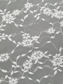 Sweetra 不对称荷叶边蕾丝美人鱼下摆甜美纯色半身裙