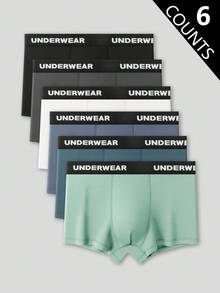 5 件/包青少年男孩时尚、舒适、轻便运动型“Easyfave”青少年男孩平角内裤 - 彩色 - 查看 1
