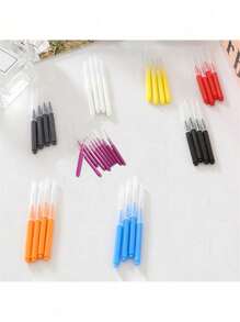 SHEIN 50 件深层清洁牙间刷不锈钢丝配尼龙刷毛，非常适合牙齿和牙缝，口腔卫生必需品 - 彩色 - 查看 11