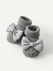 Cozy Pixies 2 pary dziewczęcych, ślicznych, krótkich skarpetek termicznych z kokardką, odpowiednich do codziennego noszenia - Wielokolorowe - Zobacz 6