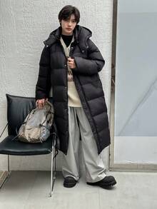 DAZY Youth (Boys) Padded Coat, Fall - Black - View 3