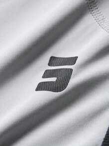 JNSQ Back To School Clothes, Tween Girls And Boys Clothes, Sports Clothing For Girls, Outdoor Professional Sports Windbreaker For Autumn, Children Hooded Patchwork Contrast Color Funny Letter Print Outdoor Sports Windbreaker - Grey - View 8