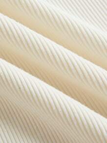 SHEIN EZwear 2 件女士休闲圆领修身长袖 T 恤套装，罗纹面料，百搭，适合秋冬季