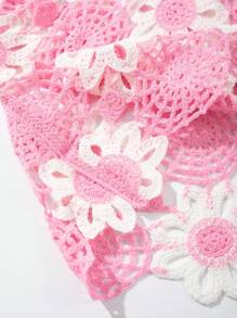 ROMWE MEN Street Life Men's Colorblock Water-Soluble Short Sleeve Casual Cardigan - Pink - View 4