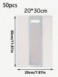 加厚高透明外卖打包袋烘焙甜品手提袋沙拉水果酸奶软膜食品袋商用手提袋 - 多規格 - 查看 9