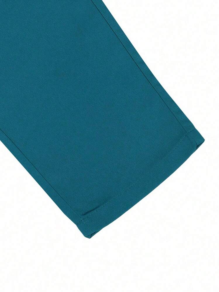 Manfinity Mode Men Slant Pocket Suit Pants Without Belt - Blue - View 6