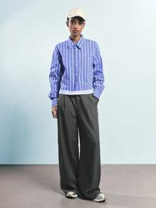 Maija 女士条纹休闲衬衫，简约时尚，适合日常穿着、节日