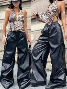 Coolane Quần Cargo da thể thao cơ bản Rapper dành cho nữ màu đen - màu đen - Xem 5