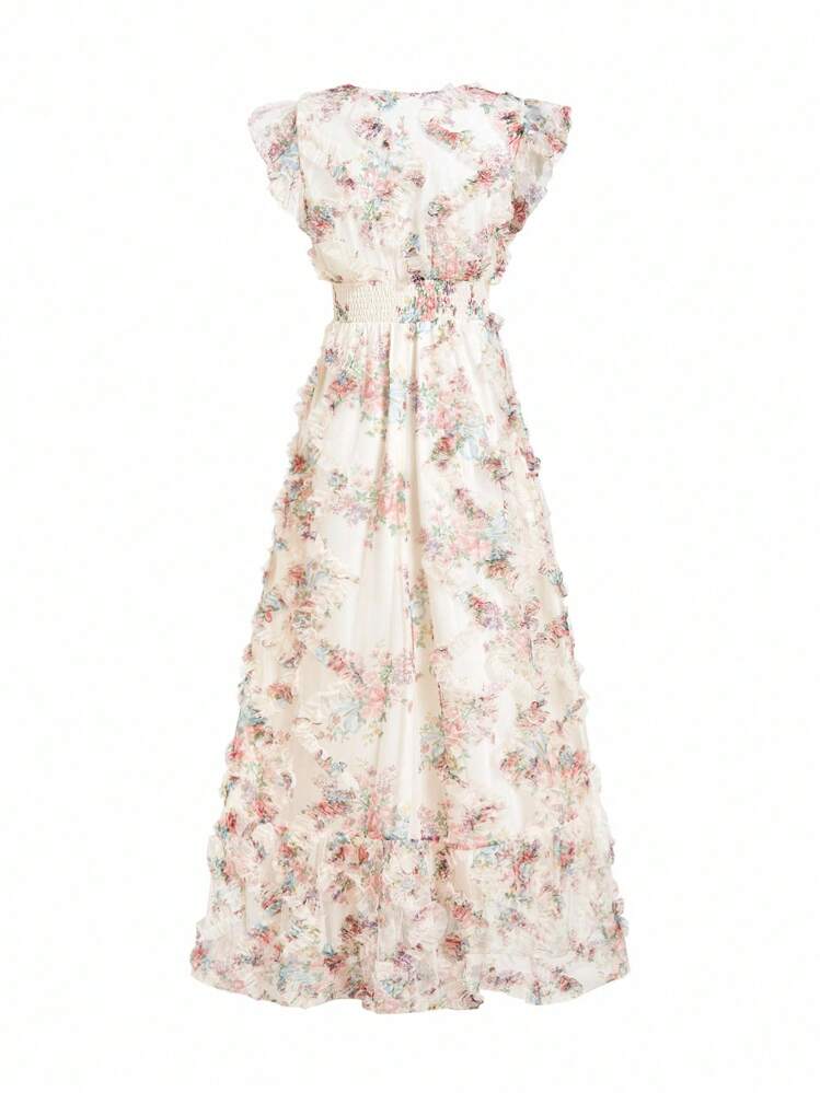 SHEIN Clasi 多巴胺花卉印花连衣裙，夏日假期 - 彩色 - 查看 8