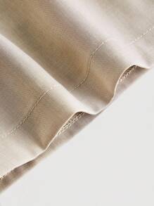 SHEIN MOD 女士时尚休闲裙裤，侧拉链开合 - 灰色 - 查看 4