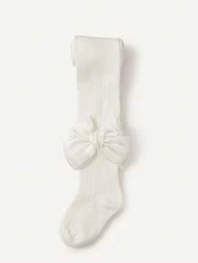 Cozy Pixies 1件装女宝宝可爱简约保暖厚实柔软舒适打底裤 - 白色 - 查看 8