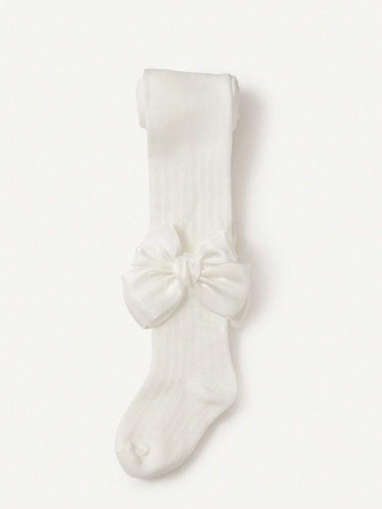 Cozy Pixies 1件装女宝宝可爱简约保暖厚实柔软舒适打底裤 - 白色 - 查看 8