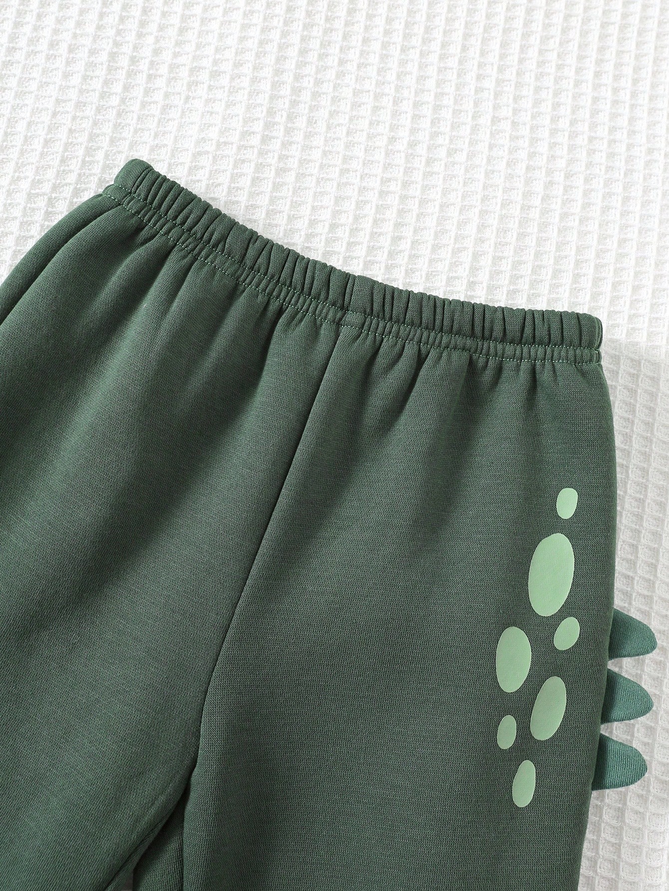 طقم هودي وبنطلون جوغر برسم ديناصور للأطفال (قطعتان...