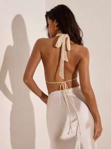 Opulessa Women's Vacation Casual Backless Bohemian Blouse - Multicolor - View 2