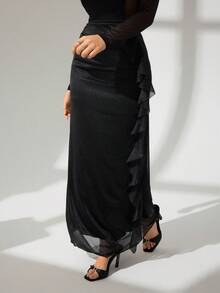 Modelyn Chân váy xếp ly thời trang nữ, kiểu dáng gợi cảm, thường ngày, thích hợp cho tiệc tùng. - màu đen - Xem 4