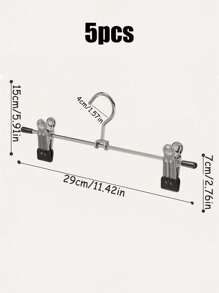 5/10pcs Galvanized Steel Non-Marking Trouser Clips, Non-Slip Skirt Pants Hangers - Multi-Functional Clothes Hanging Clips For Wardrobe Storage Organization