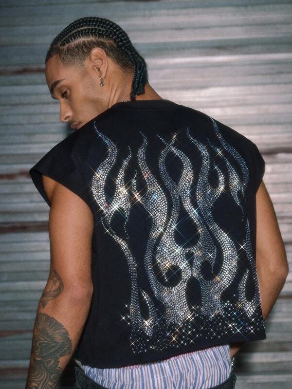 AXEPEAK 男士针织时尚休闲宽松无袖背心