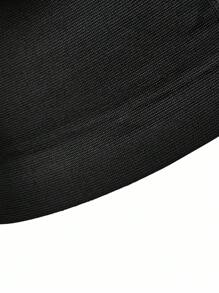 SHAPORA Plus Size Women's Black Front Button Waist Belt, Everyday Wear - Black - View 5