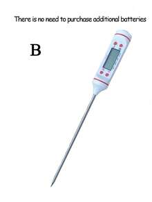 Digital Meat Thermometer For Cooking Food, Kitchen, BBQ, With Probe For Water, Milk, Oil, Liquid, Oven Temperature Measurement, For Large Restaurant Kitchen, Digital Temperature Sensor Instrument