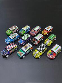 Zazumi 20/30Pcs Pull-Out Car Toys, Christmas Gifts And Storage Boxes (In Random Styles And Colors), Room Decoration Color Blocks Collection, Boys' Toys, Children's Toys, Christmas Gifts