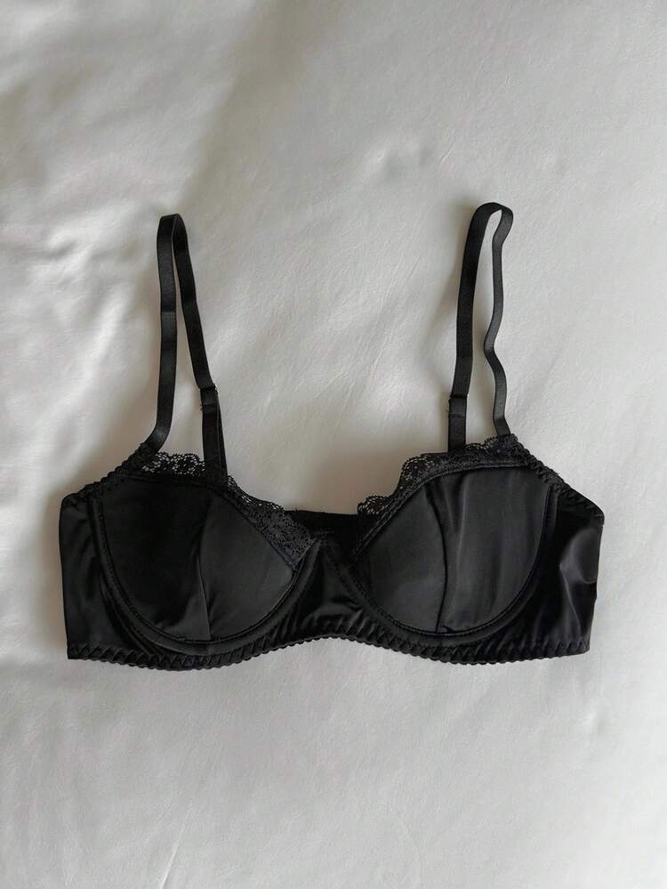 Adjustable Lace Patchwork Camisole Bra For Women Lingerie For Women