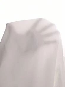 春秋新款彼得潘领3D蝴蝶结长袖宽松白衬衫甜美百搭学院风 - 白色 - 查看 8