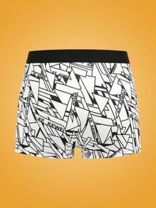 Notgurli Men Color-Blocked Edge Full Print Boxer Shorts (Set Of 5) - Multicolor - View 6