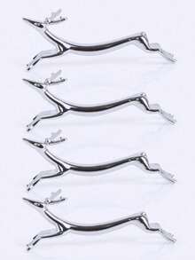 1 件不锈钢狗/鹿筷子架，日式可爱筷子架，汤匙架，刀叉架，腊肠犬餐具架，家居装饰，餐桌装饰，厨房，圣诞礼物