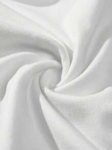 EMERY ROSE Áo thun nữ tay ngắn cổ chữ V ôm sát, tối giản, cỡ lớn, phù hợp cho mùa hè - trắng - Xem 5