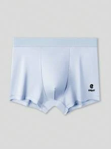 5件装男士舒适柔软弹力字母印花平角内裤 - 彩色 - 查看 5