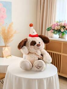 POKOJA LAND 1 件毛绒柔软可爱熊娃娃填充动物玩具派对生日帽毛绒泰迪熊礼物圣诞节情人节装饰生日派对礼品庆祝用品节日季节时尚现在 - 彩色 - 查看 12