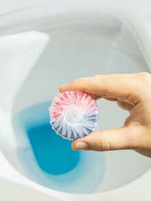 10pcs/Set Bubble Toilet Cleaners - Flower-Fragranced Toilet Cleaner Tablets - Automatic Toilet Cleaning System, Including Toilet Cleaner, Deodorizer, Urine Stain Remover Tablets, Sink Stain Remover And General Cleaning Supplies - Pink - View 19
