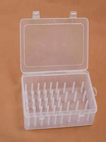 42 bobines Organisateur de fil à coudre - Boîte de rangement transparente verrouillable, convient pour les accessoires de broderie et de matelassage, boîte de rangement d'outils de couture portable, conception sûre. - Multicolore - Voir 7