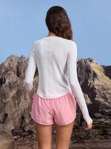 In My Nature Fashionable Casual Versatile Women Outdoor Long Sleeve Tees - Multicolor - View 2