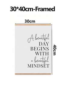 1 件励志墙贴女性人生格言办公室装饰励志女性办公室墙贴印刷女性励志格言简约主义，无框 - 彩色 - 查看 10