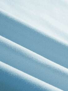 INAWLY Plus Size Frog Print Short Sleeve T-Shirt For Plus Size Women - Baby Blue - View 4