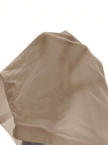 SHEIN PETITE Áo ba lỗ hở ngực bó sát cổ tròn thoáng khí cơ bản màu trắng dành cho nữ - Màu Khaki - Xem 10