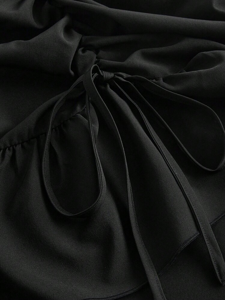 SHEIN CURVE+ 哥特/哥特式女装/万圣节大码/万圣节服装 - 黑色 - 查看 5