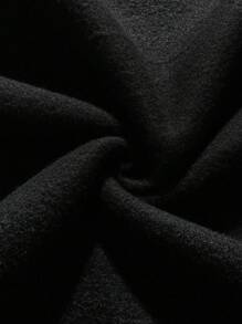 EMERY ROSE Plus Size Women Teacher Graphic Print Casual Sweatshirt, Round Neck Long Sleeve Pullover, Suitable For Autumn/Winter,Long Sleeve Tops Graduation,Back To School,Graduation,Teacher ,Back To School Fall