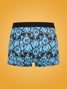 NotGurli 4pcs/Set Cartoon Bear Print Casual Boxers For Men