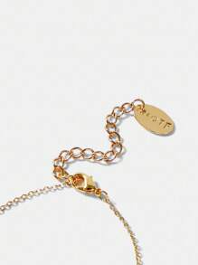 S.W.Smiley x MOTF PREMIUM 18K镀金眨眼心形笑脸手链 - 金黃色 - 查看 6