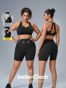 GLOWMODE 6 英寸 FeatherFit™ 塑腹骑行短裤 健身房夏季健身