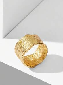 MOTF PREMIUM NHẪN CHUNKY MẠ VÀNG 18K KHÔNG ĐỐI XỨNG - Vàng - Xem 1