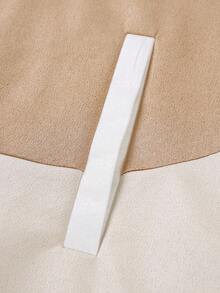 Manfinity EMRG Men's Colorblock Zip-Up Jacket, Streetwear Style Cropped Jacket Zip Up Jacket Crop Top Jacket Men Cropped Zip Up Jacket Mens Cropped Jacket Zip Up Cropped Jacket, Beige Zip Up, Graphic Jacket Zip Up, Men Crop Jacket - Multicolor - View 7