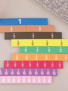 1 件磁性分数立方体磁性分数问题演示器三年级和四年级数学分数块分数问题加减演示器教学辅助学校用品返校