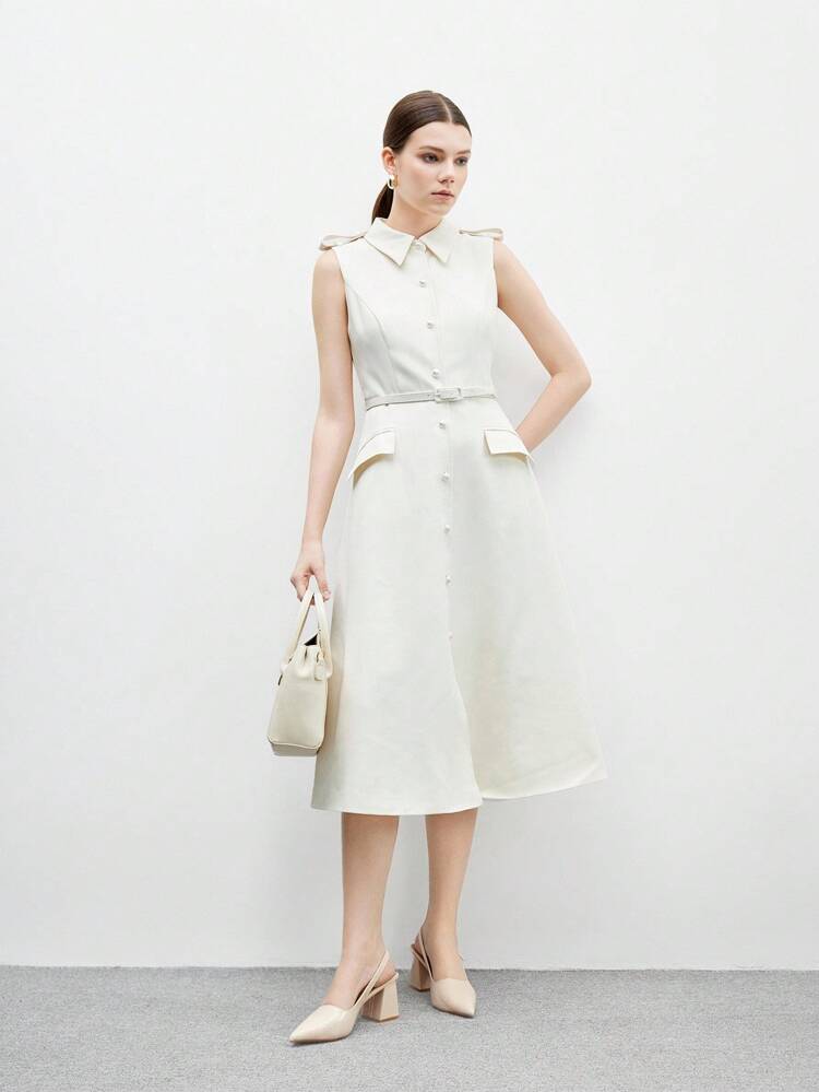 CUCCOO BIZCHIC Women's Fashion Apricot Backstrap Side Buckle Chunky Heel Pointed Toe Mule Pumps, Suitable For Daily Commute, Dates, And Parties For Christmas Spring Shoes